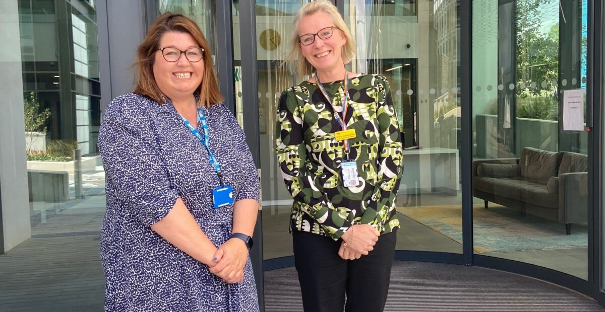 Sam Allen with Victoria MacFarlane Reid at The Bisphere