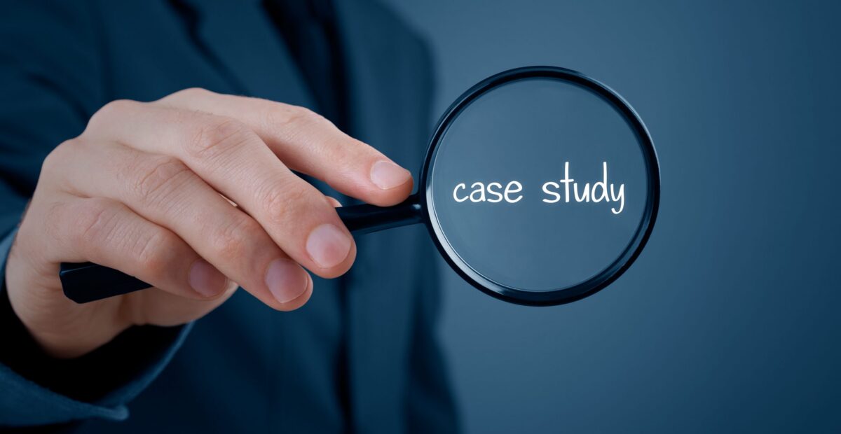 Businessman,Focused,On,Case,Study.,Businessman,Enlarge,Handwritten,Text,Case